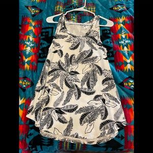 Black and white tank top